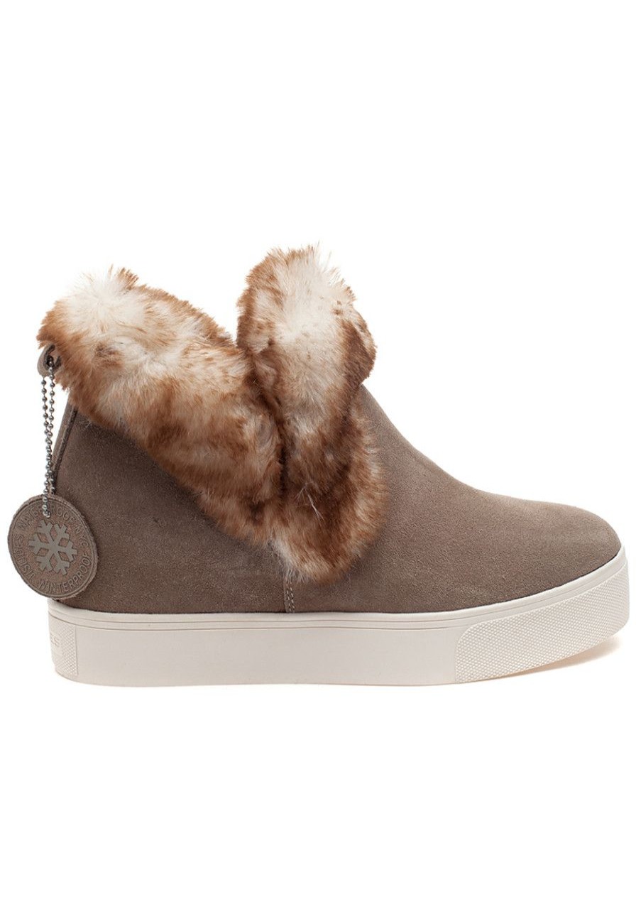 Women J/Slides Boots | Sean Boot Taupe Waterproof Suede