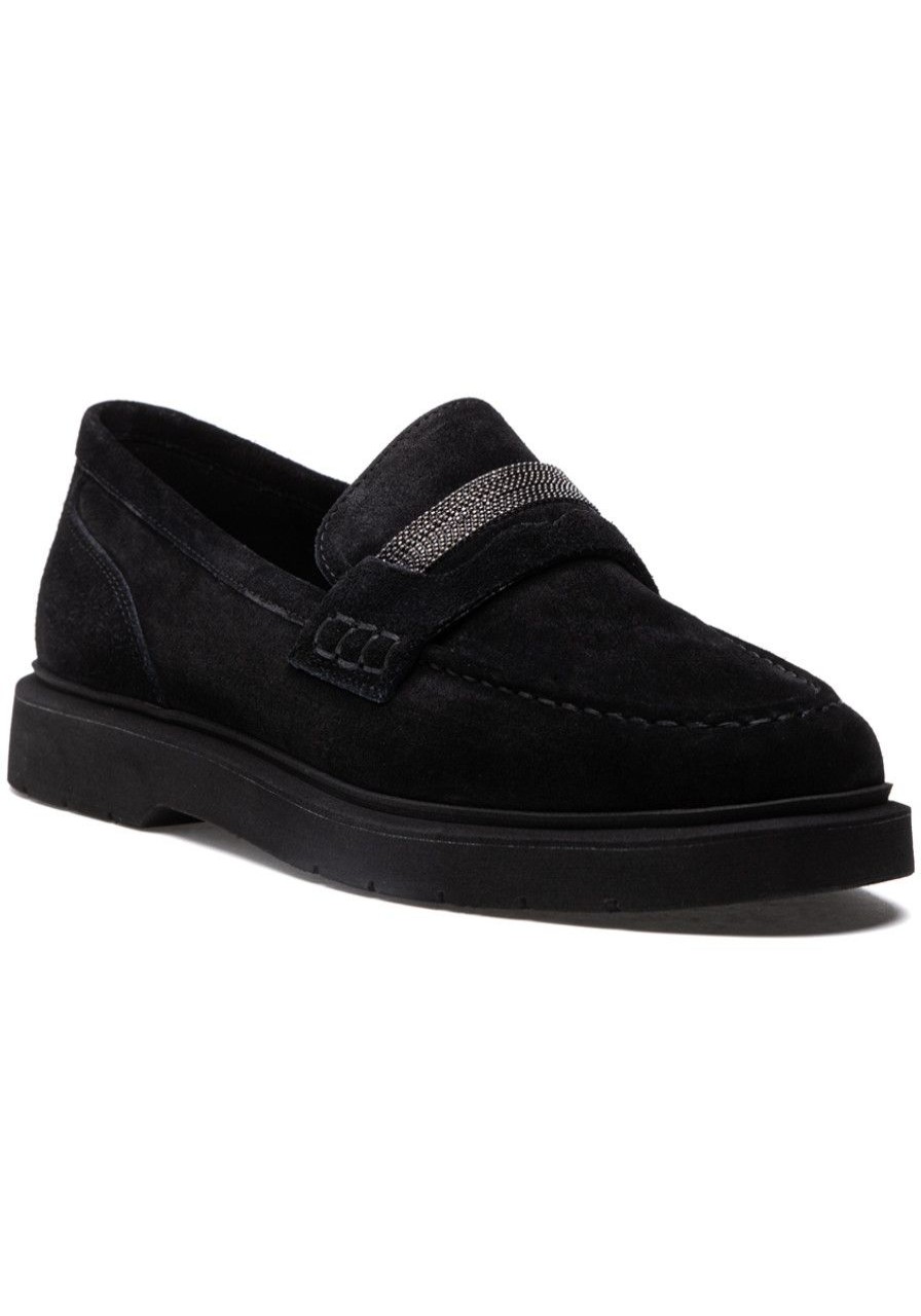 Women Jildor Loafers & Oxfords | Kimmo Loafer Black Suede