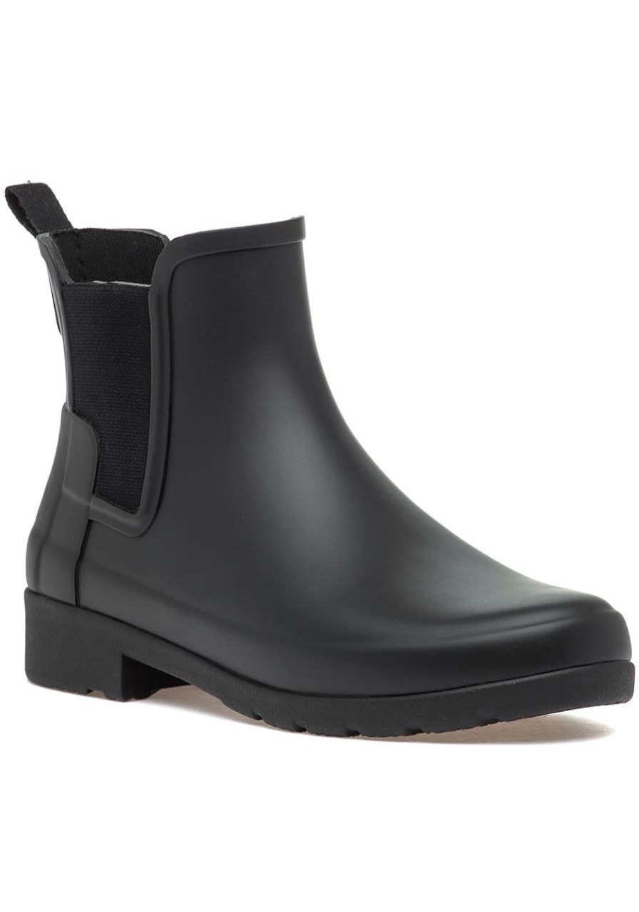 Women Hunter Boots | Original Refined Chelsea Rain Boot Black