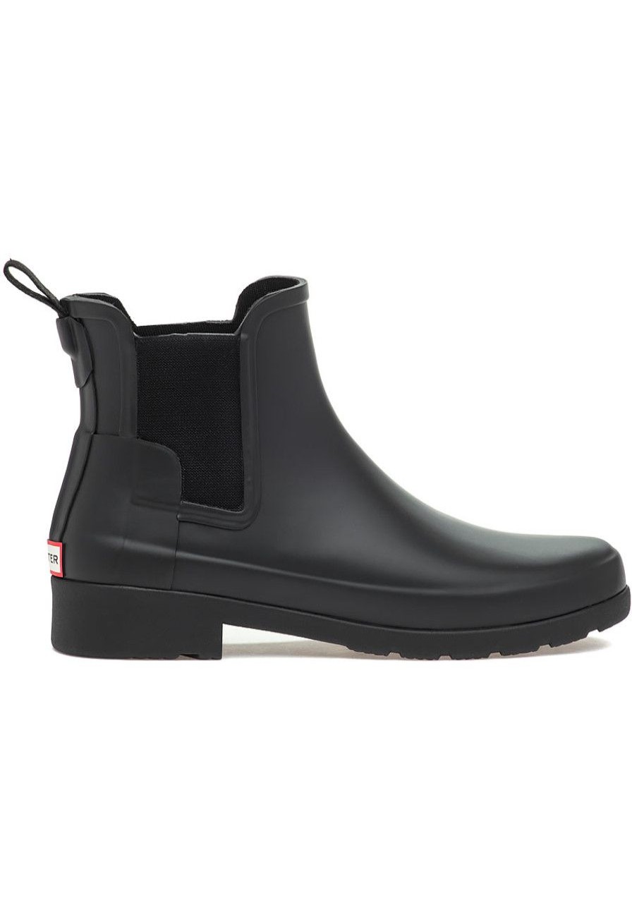 Women Hunter Boots | Original Refined Chelsea Rain Boot Black