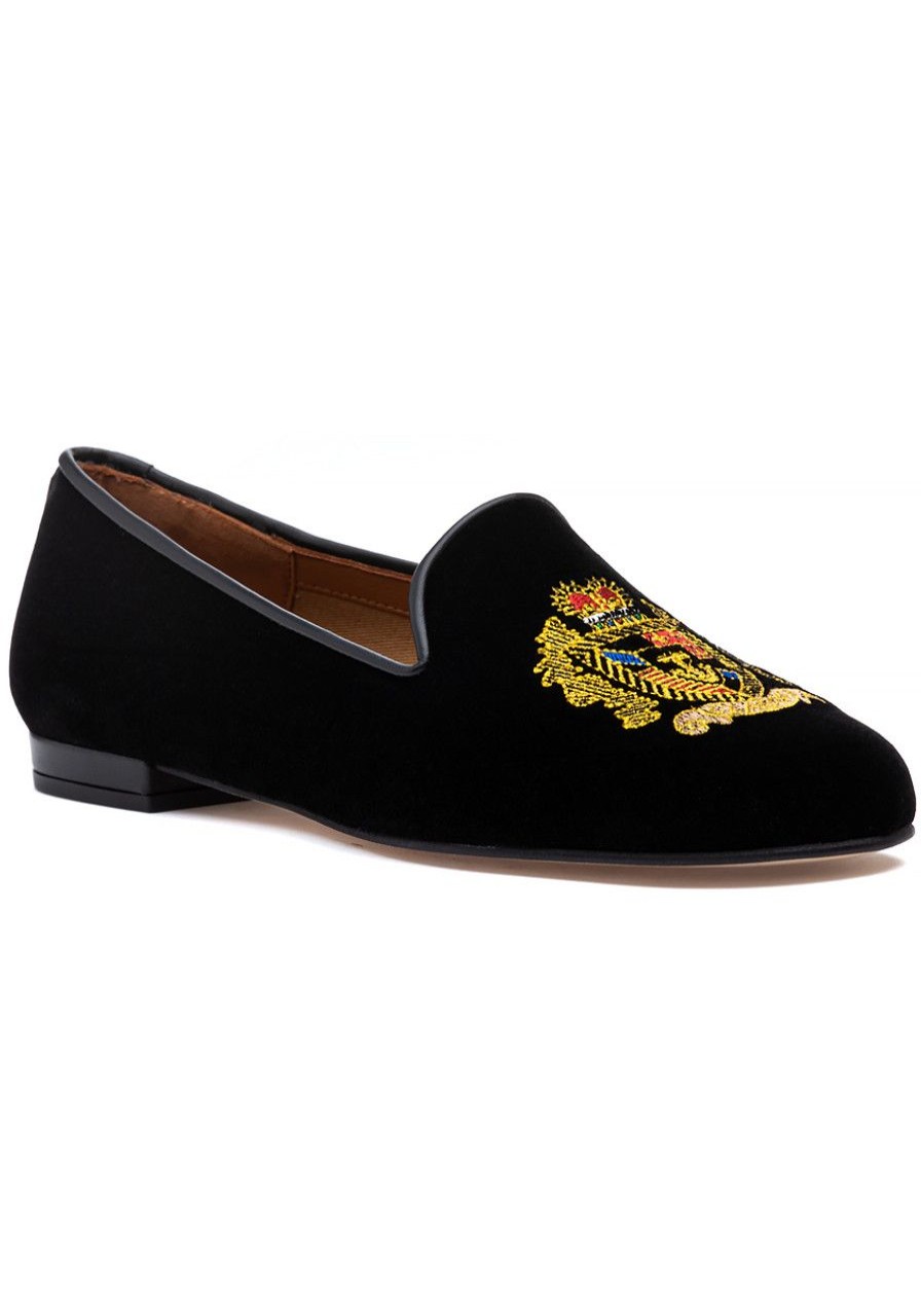 Women Jon Josef Loafers & Oxfords | G-Emblem Loafer Black Velvet