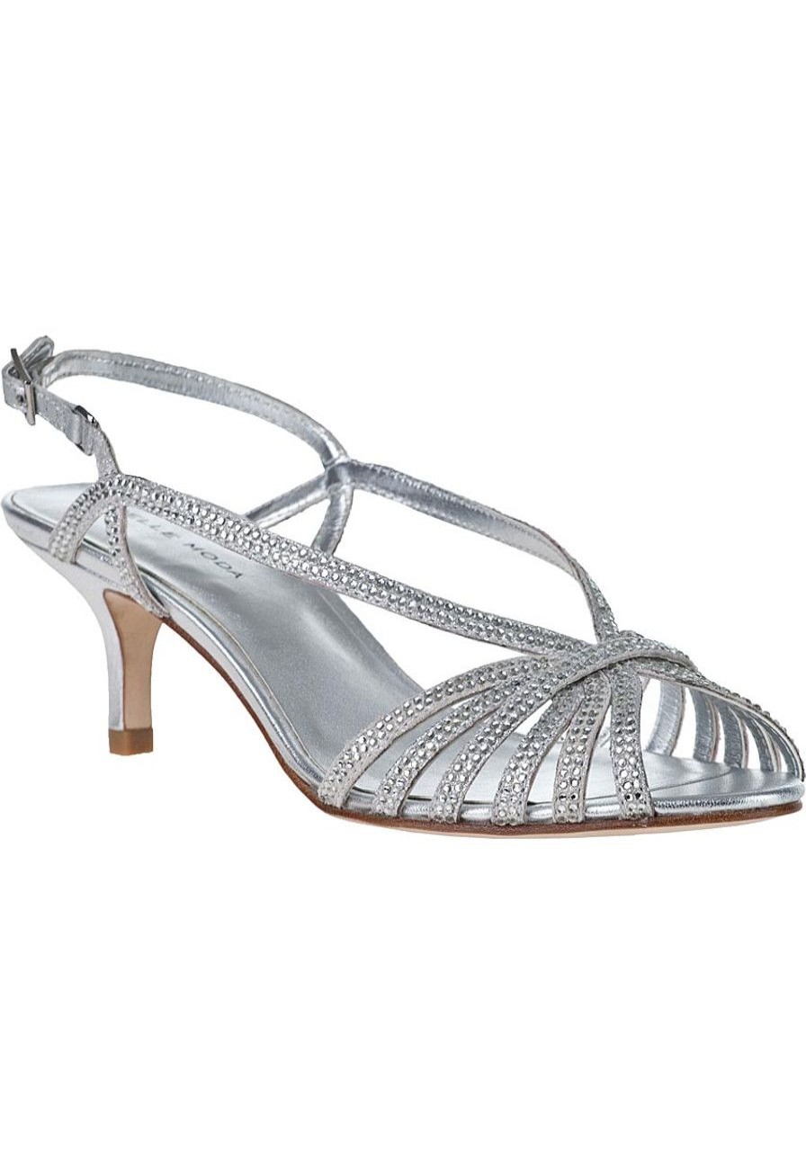 Women Pelle Moda Sandals | Firefly Evening Sandal Silver Leather