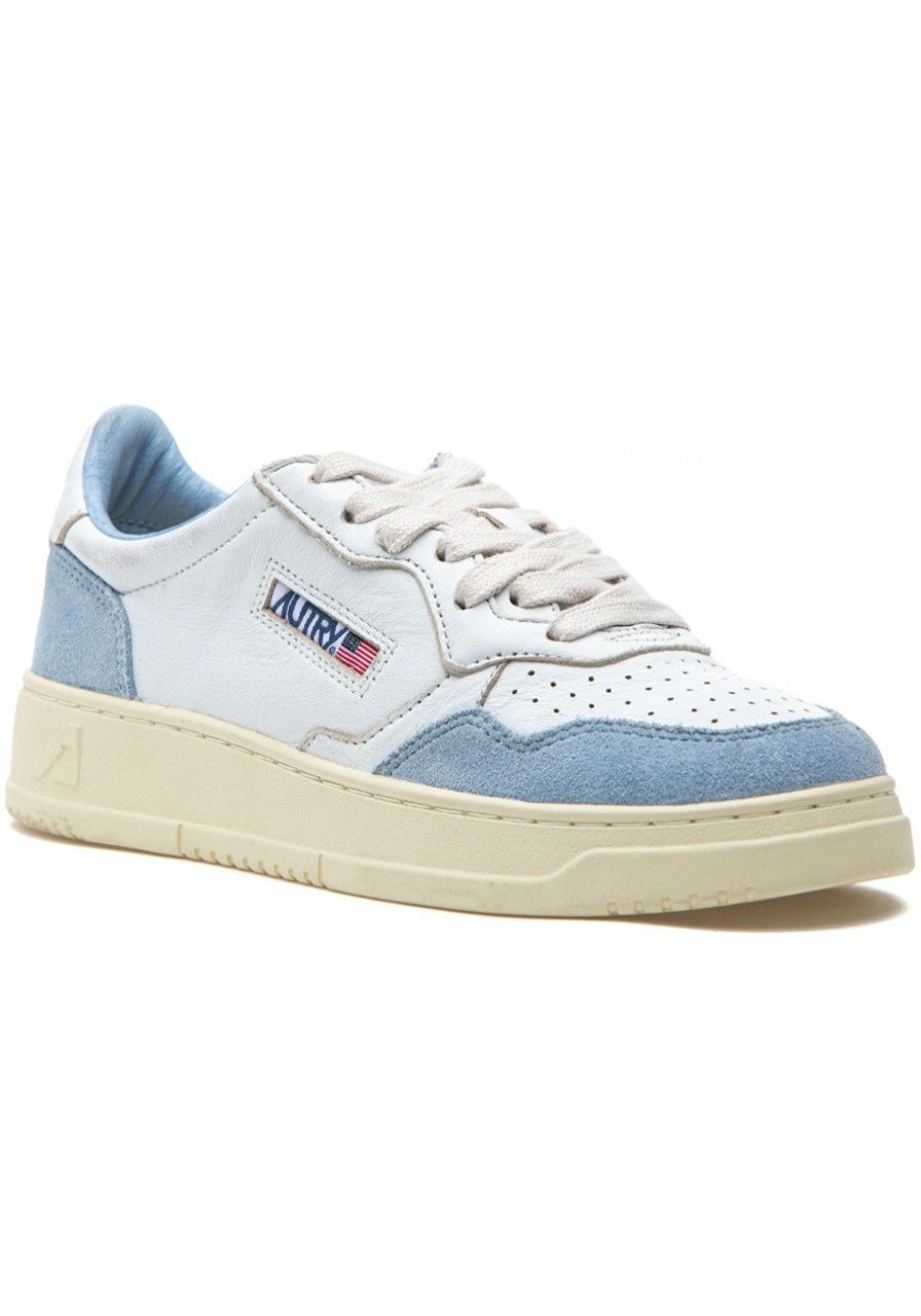 Women Autry Sneakers | Medalist Low Sneaker White/Blue Suede