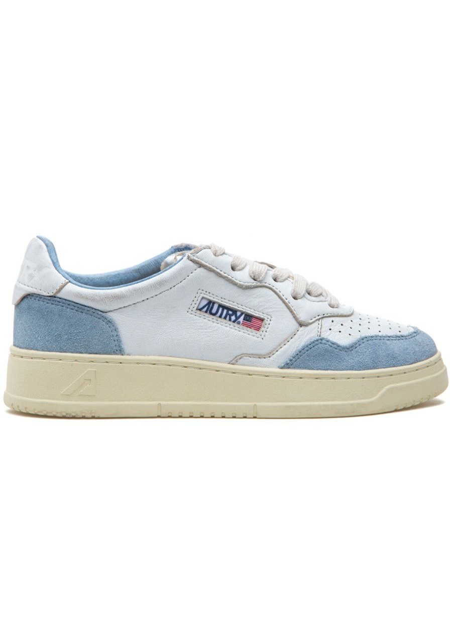 Women Autry Sneakers | Medalist Low Sneaker White/Blue Suede