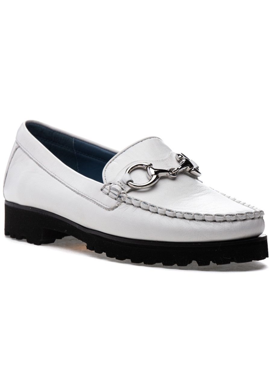 Women Robert Zur Loafers & Oxfords | Soho Loafer White Leather