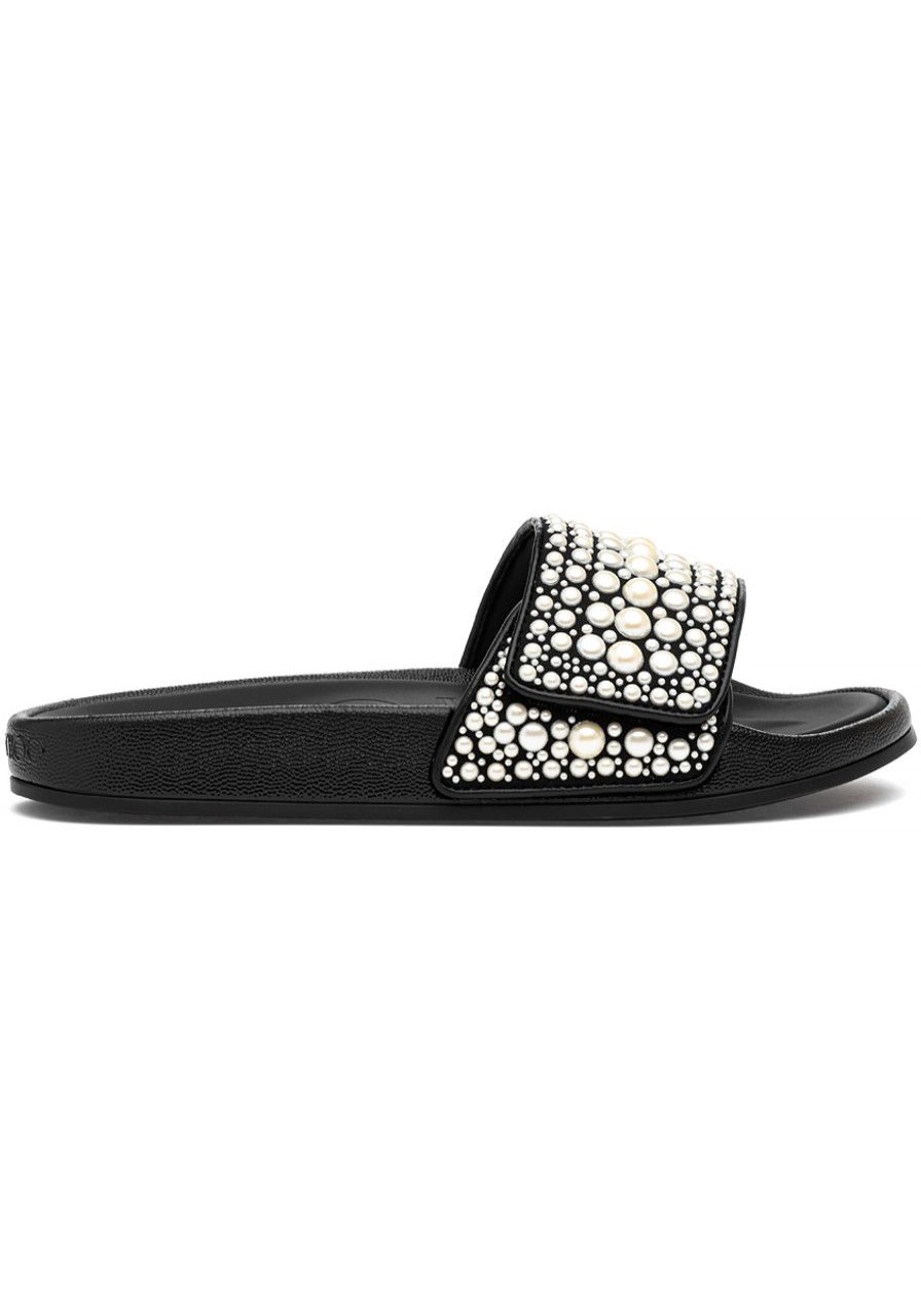 Women Jimmy Choo Sandals | Fitz/F Slide Black
