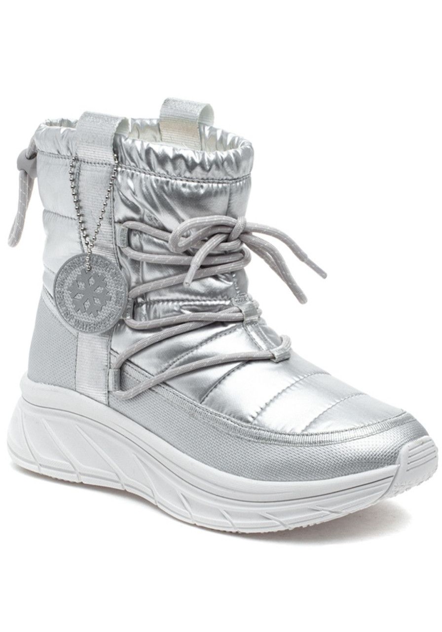 Women Urban Sport Boots | Will Boot Silver Nylon
