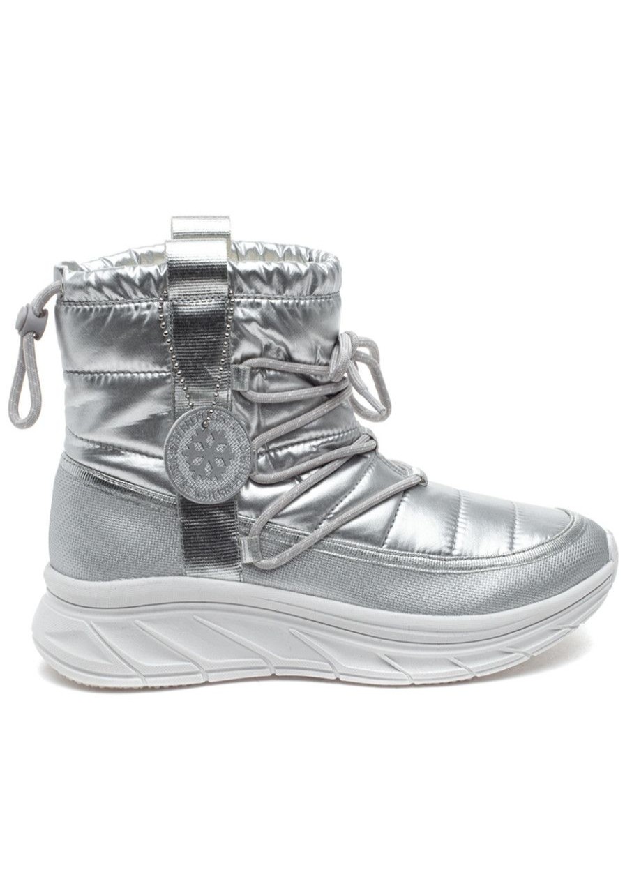 Women Urban Sport Boots | Will Boot Silver Nylon