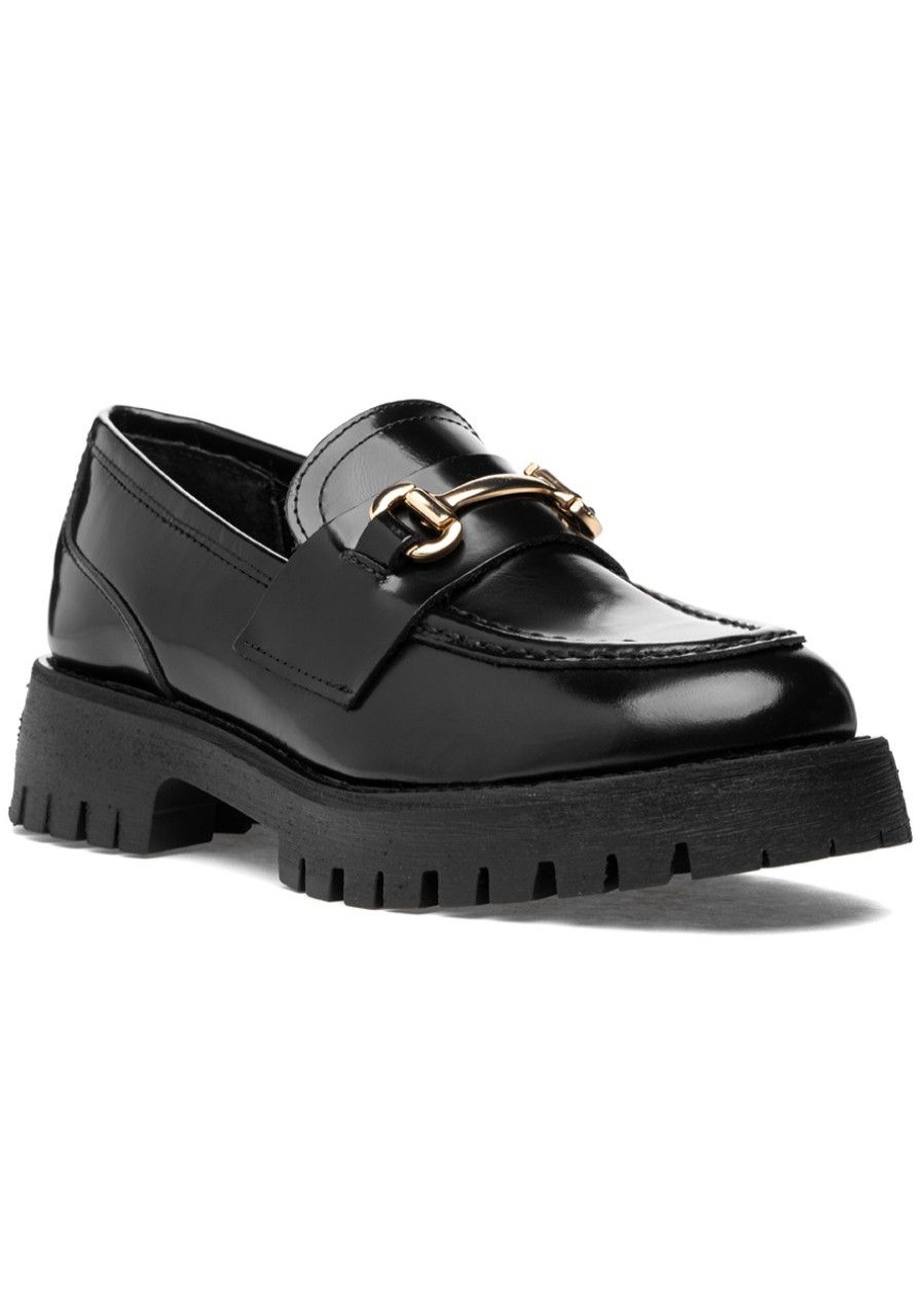 Women Steve Madden Loafers & Oxfords | Lando Loafer Black Leather