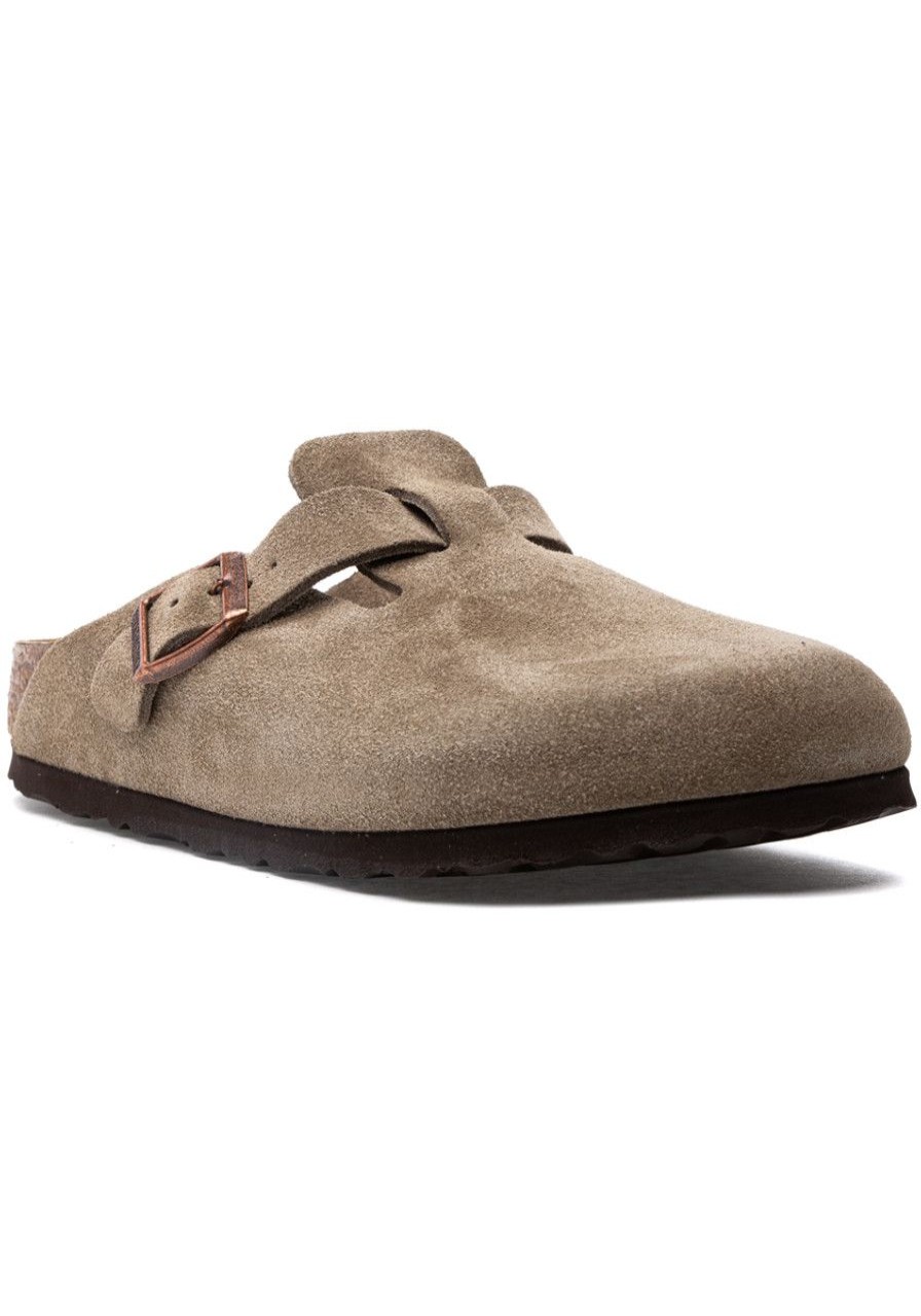 Women Birkenstock Mules & Clogs | Boston Clog Taupe Suede