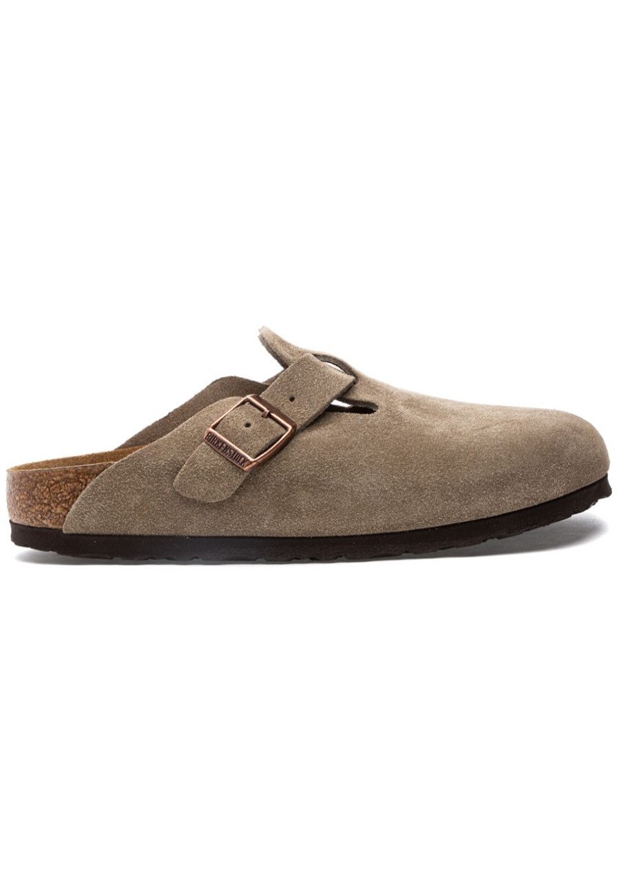 Women Birkenstock Mules & Clogs | Boston Clog Taupe Suede