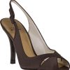 Women Stuart Weitzman Sandals | Cachet Brown Satin