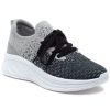 Women Urban Sport Sneakers | Holly Sneaker Dark Grey/Light Grey Knit
