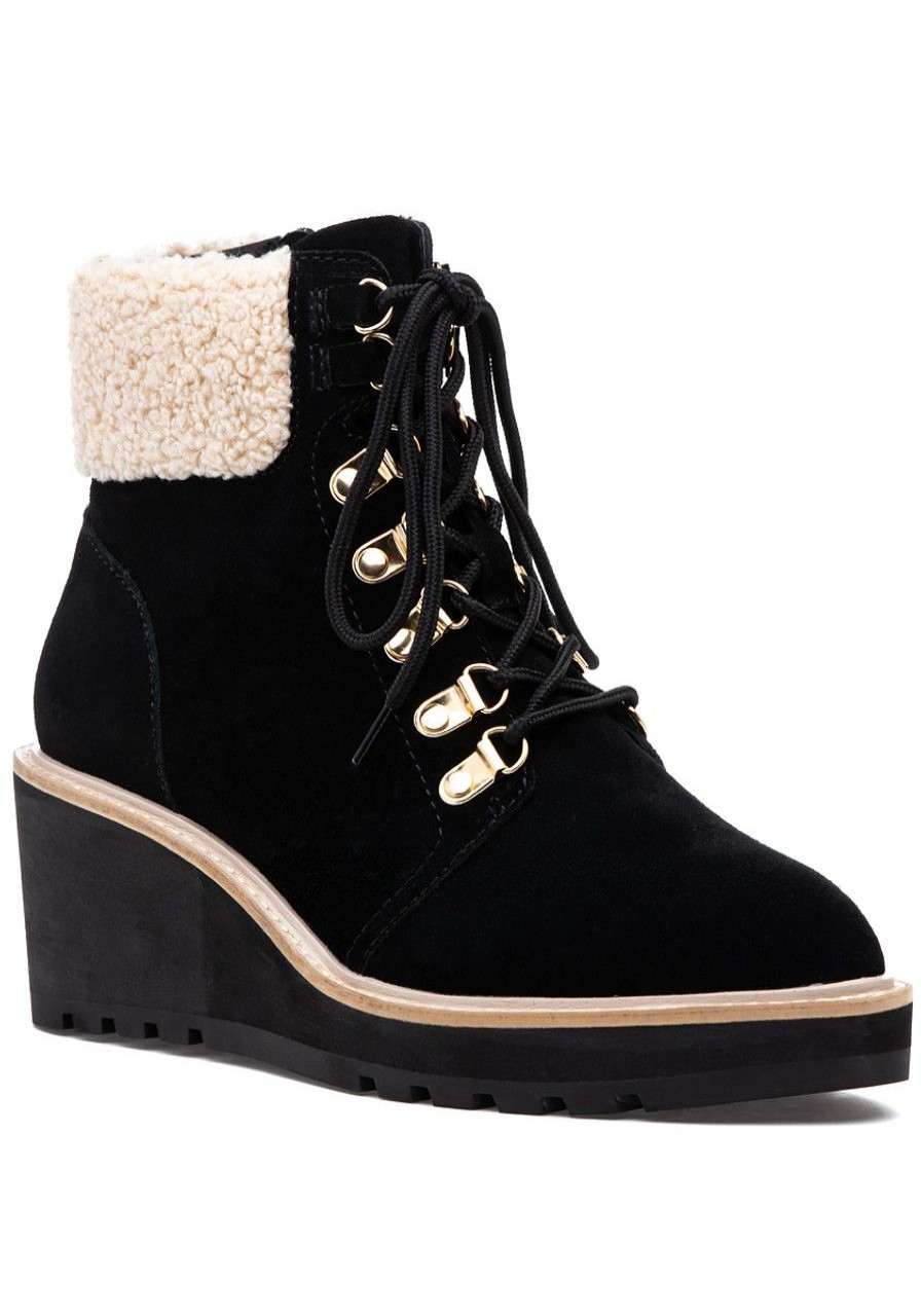 Women Cecelia New York Boots | Geraldine Boot Black Suede