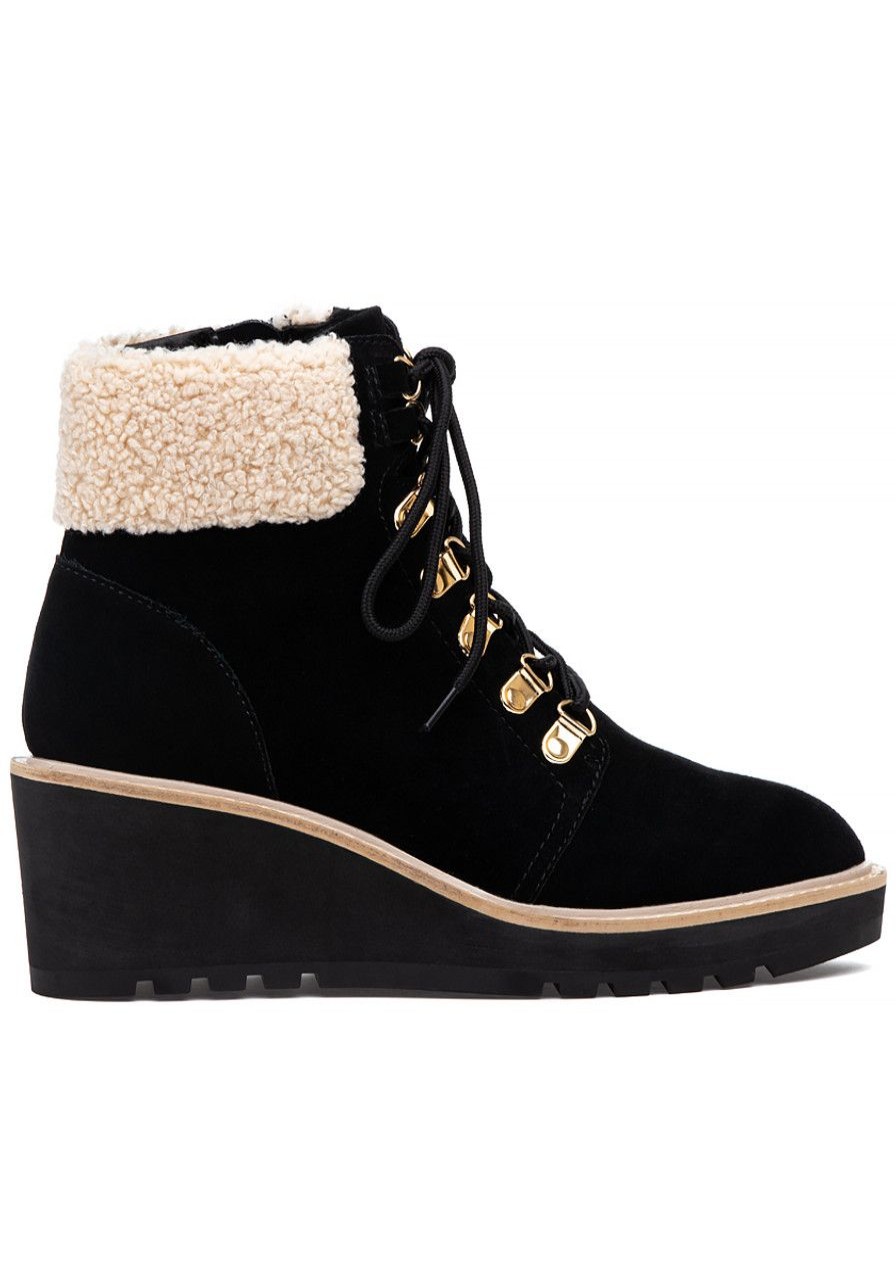 Women Cecelia New York Boots | Geraldine Boot Black Suede