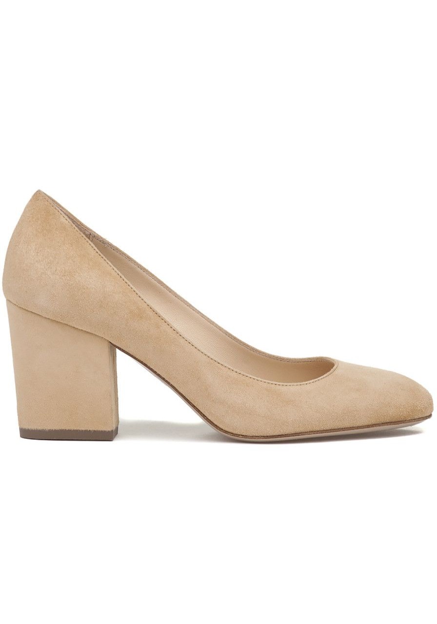 Women 275 Central Pumps | Quaglia Pump Camel Suede