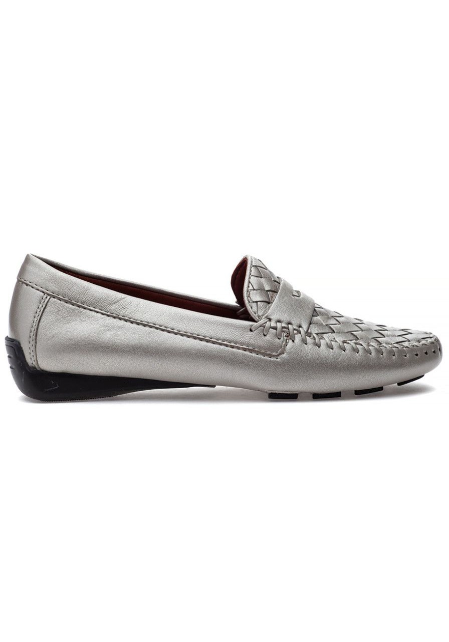 Women Robert Zur Flats | Petra Loafer True Silver