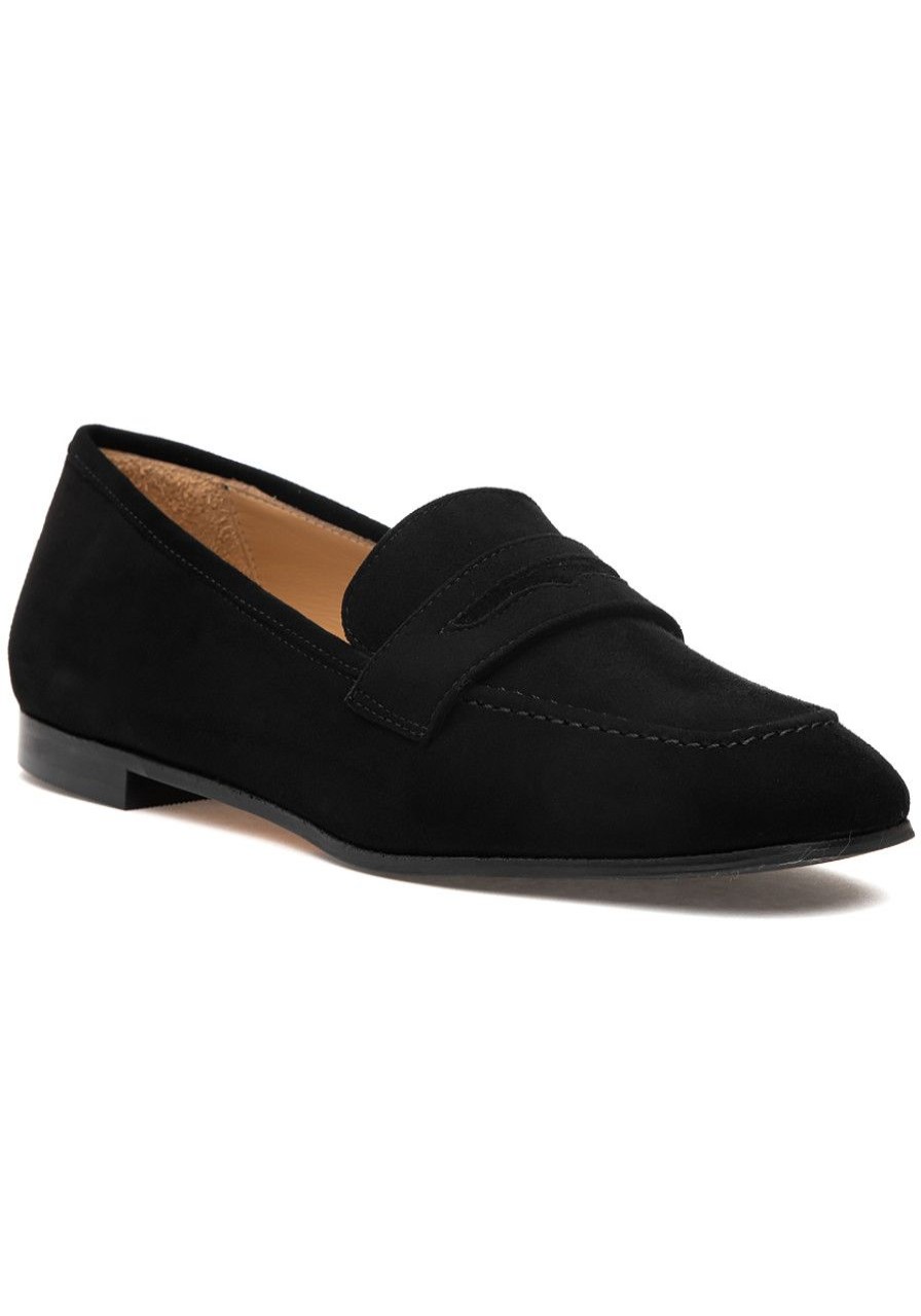 Women 275 Central Loafers & Oxfords | Peyton Loafer Black Suede