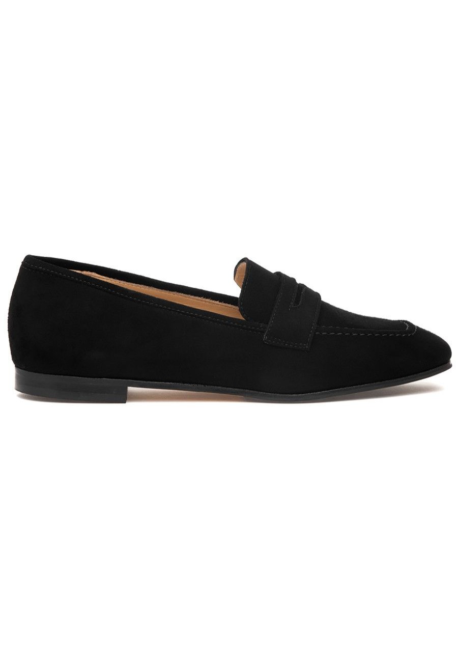 Women 275 Central Loafers & Oxfords | Peyton Loafer Black Suede