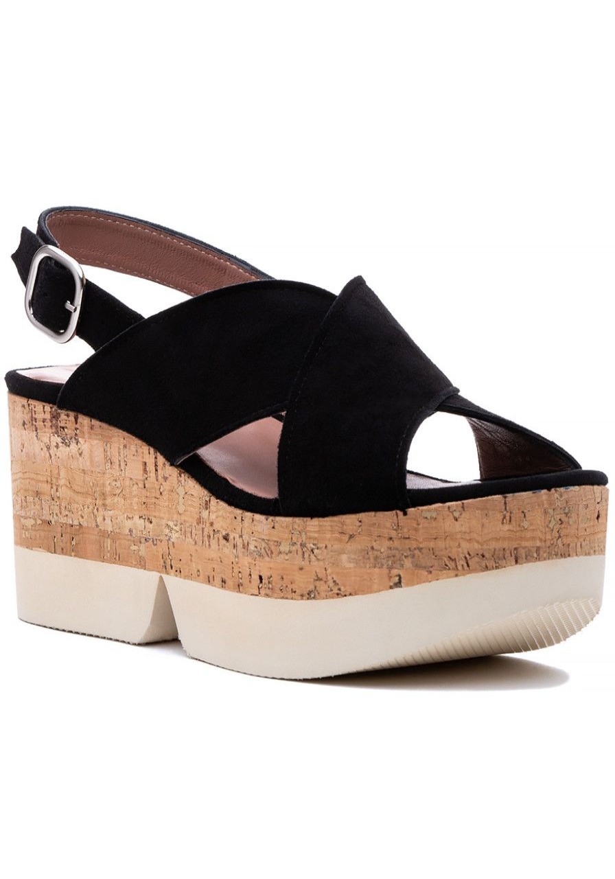 Women 275 Central Sandals | Heart Sandal Black Suede