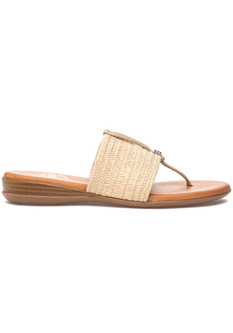Women Andre Assous Sandals | Nice Sandal Beige Raffia