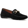Women Robert Zur Loafers & Oxfords | Perlata Loafer Black Cashmere Suede