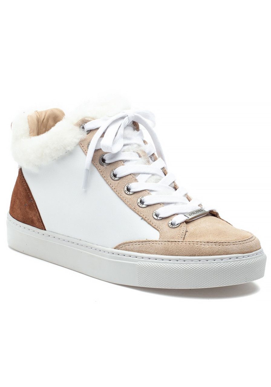Women J/Slides Sneakers | Leslie Sneaker White Multi Leather