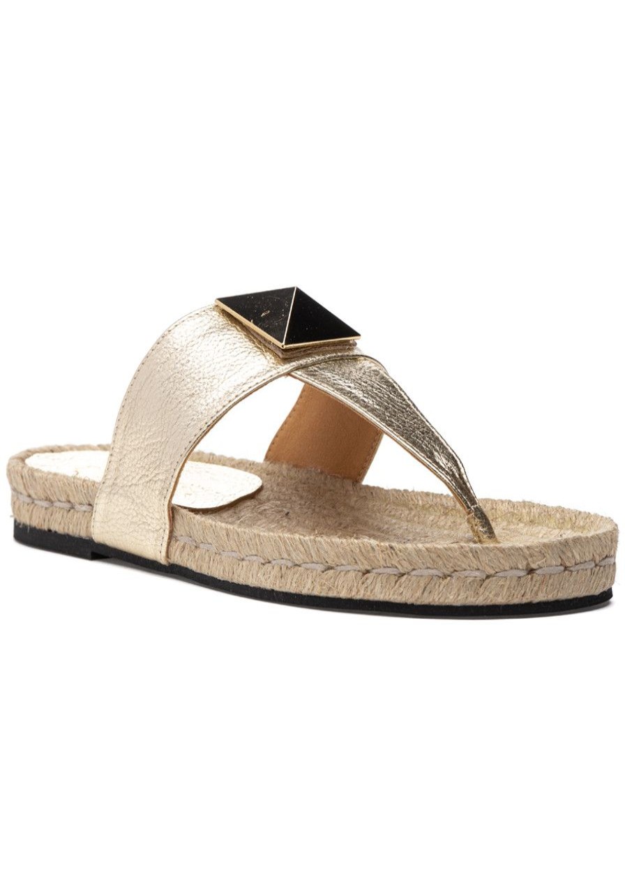 Women 275 Central Sandals | Mikey Espadrille Sandal Platino Leather