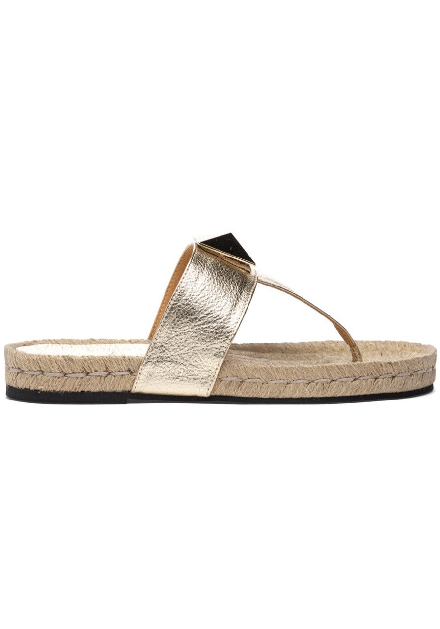 Women 275 Central Sandals | Mikey Espadrille Sandal Platino Leather