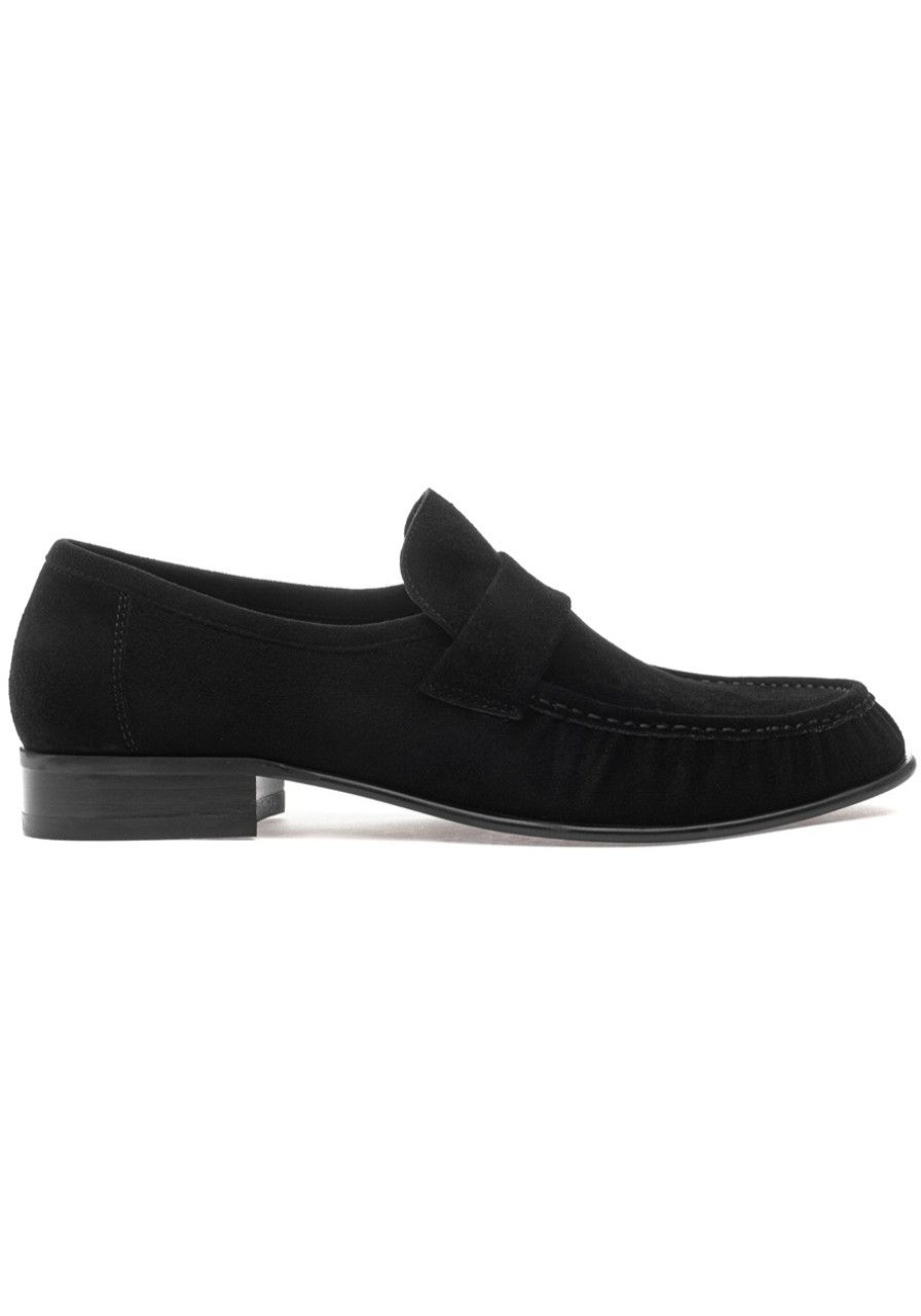 Women Jeffrey Campbell Loafers & Oxfords | Societies Loafer Black Suede