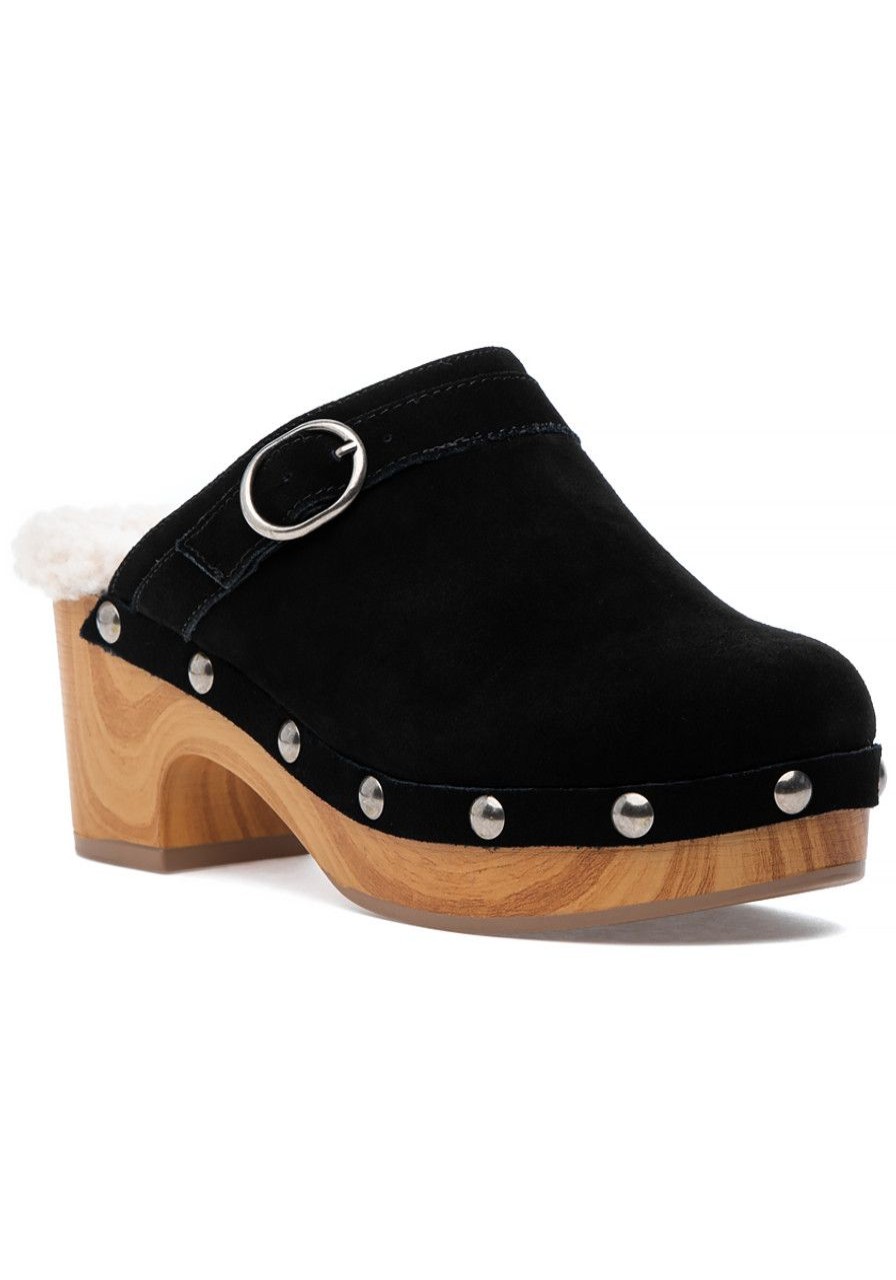 Women Chinese Laundry Mules & Clogs | Carlie Clog Black Suede