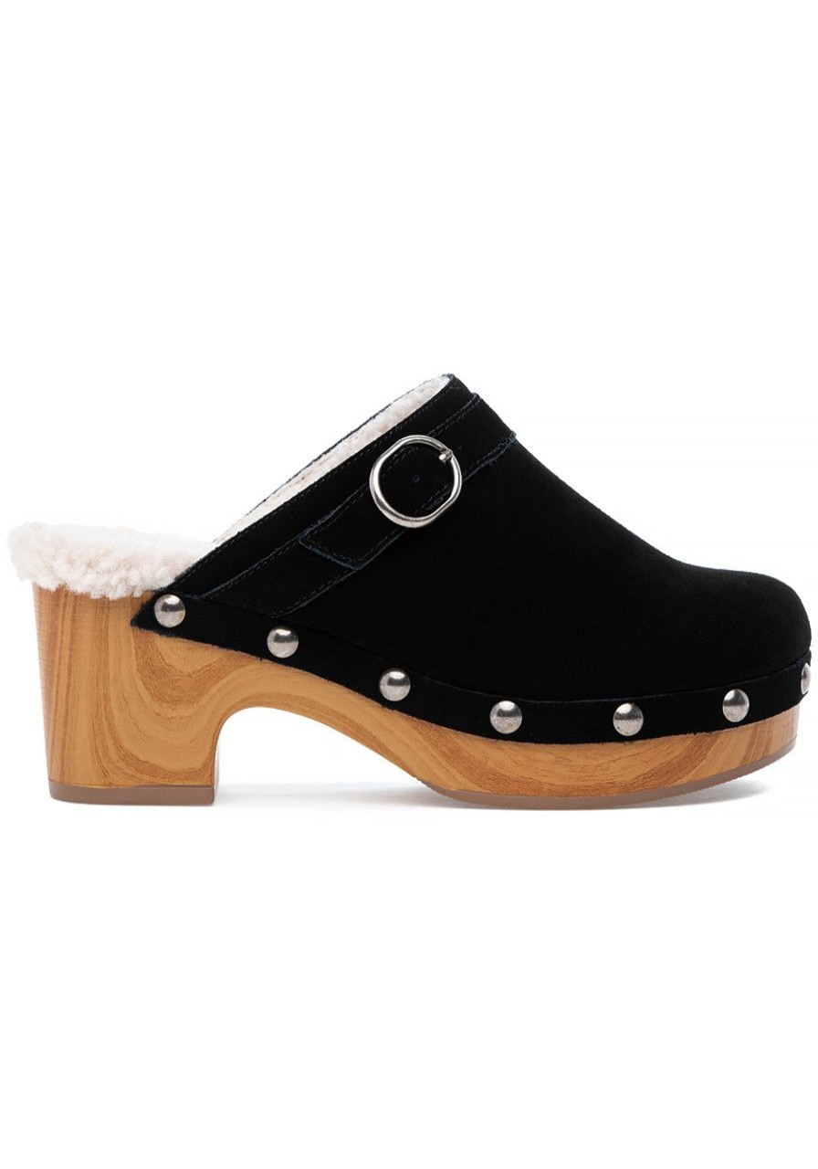 Women Chinese Laundry Mules & Clogs | Carlie Clog Black Suede