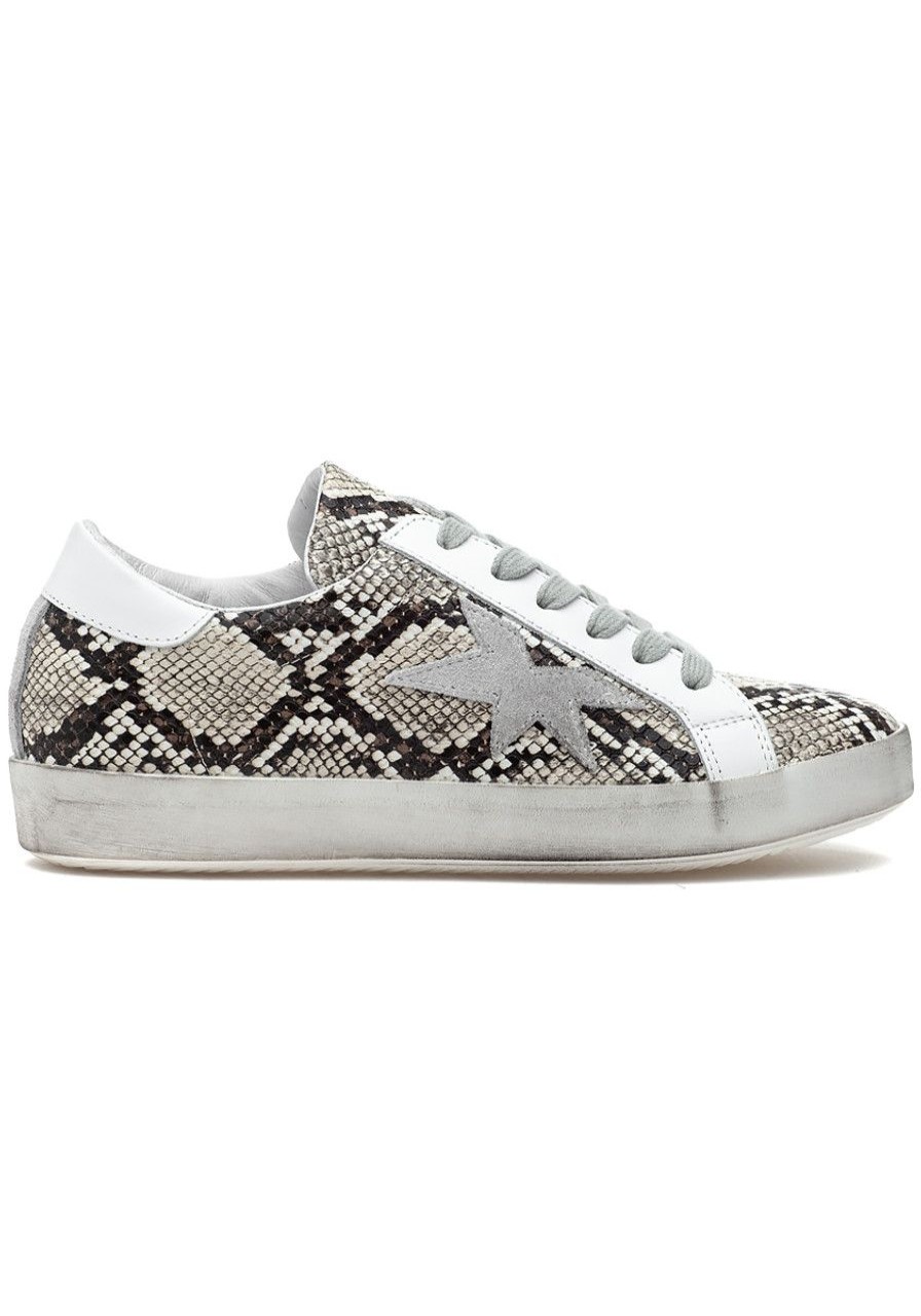 Women 275 Central Sneakers | Maria Sneaker Beige Brown Snake