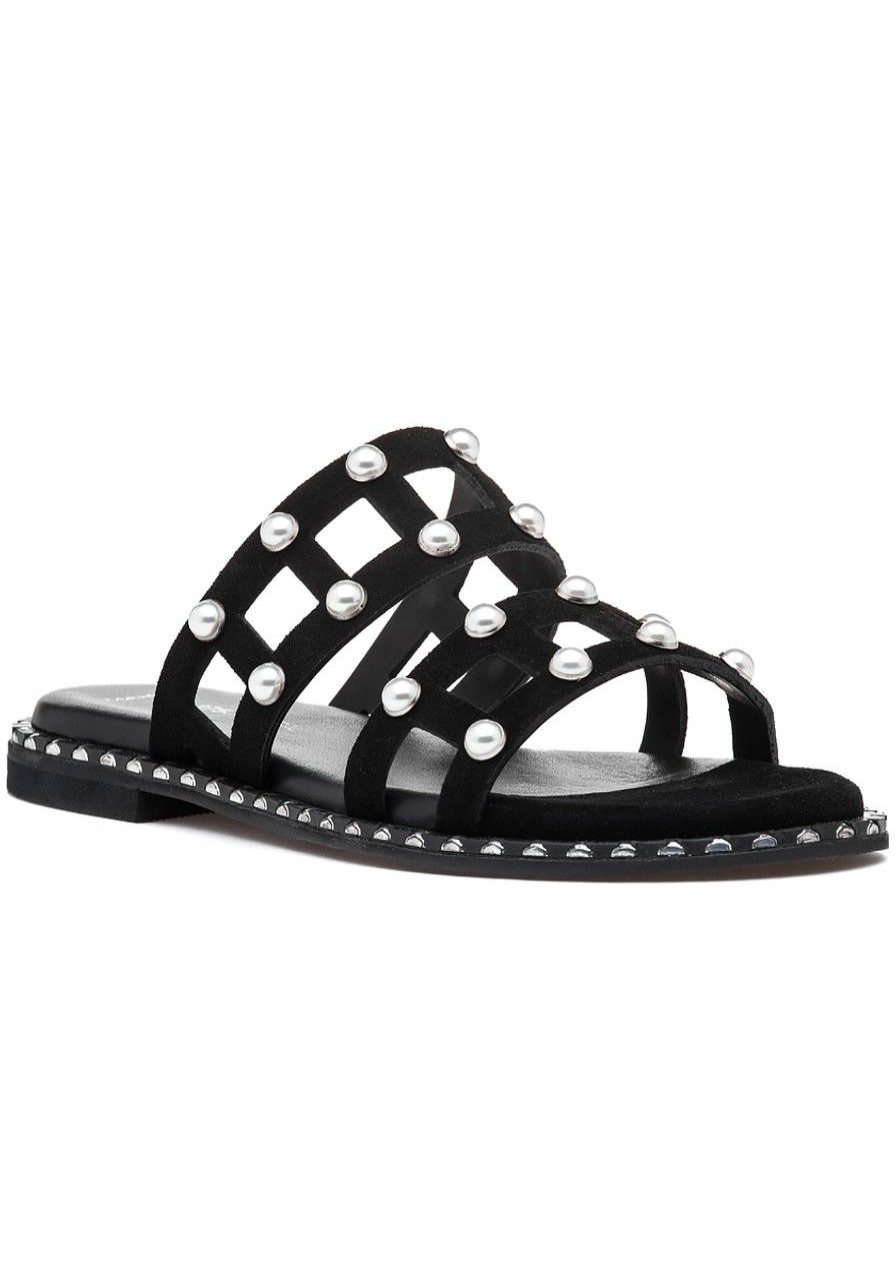 Women 275 Central Sandals | Kc1 Sandal Black Suede