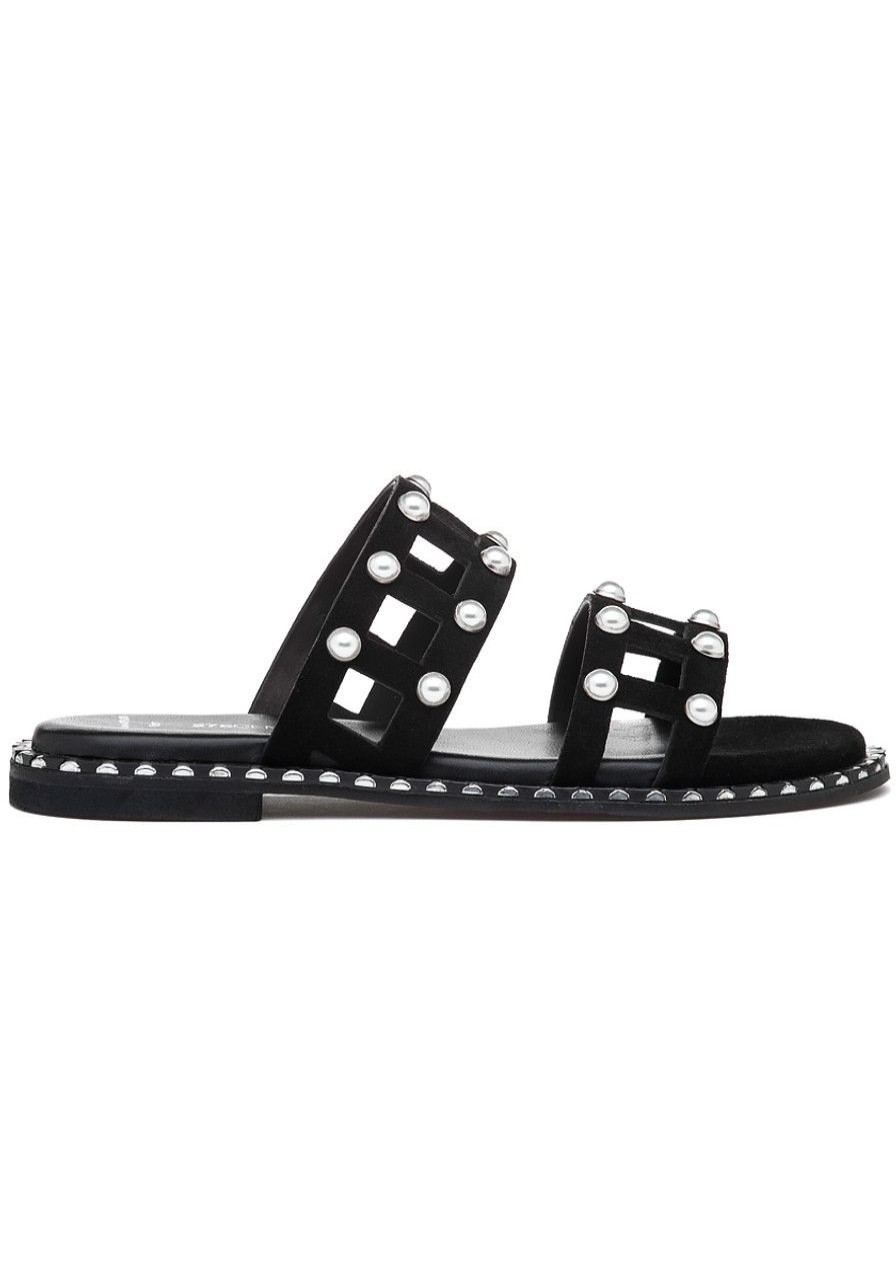Women 275 Central Sandals | Kc1 Sandal Black Suede