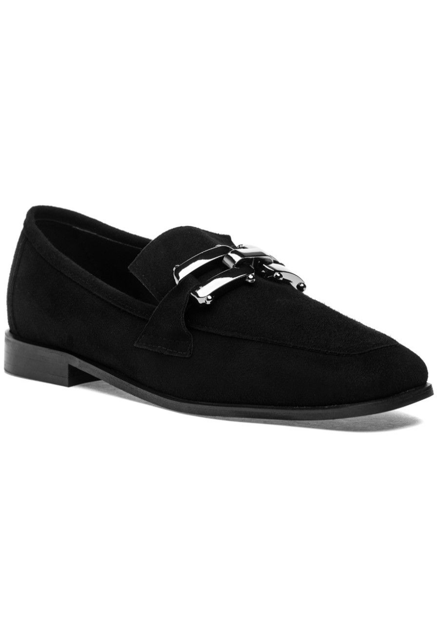 Women 275 Central Loafers & Oxfords | Liza Loafer Black Suede