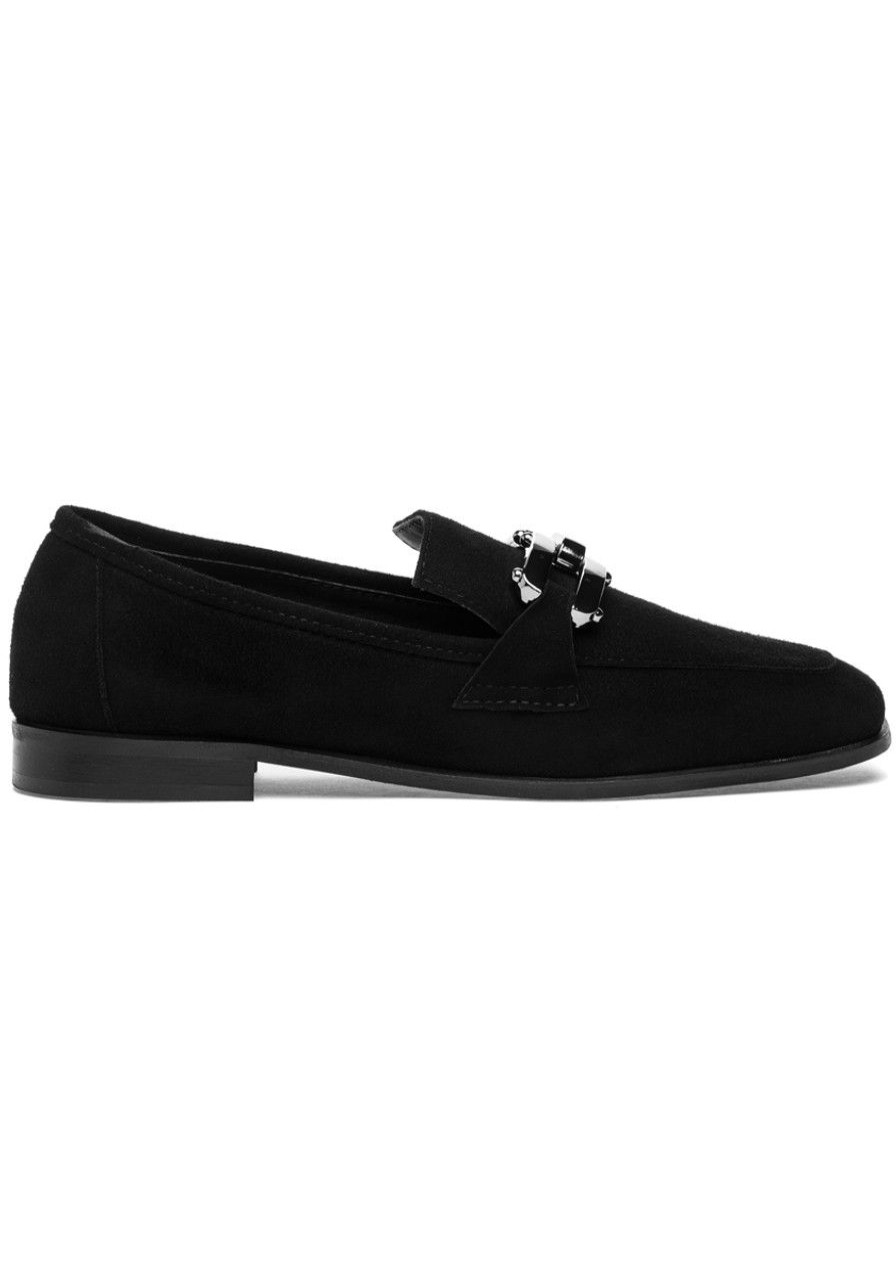 Women 275 Central Loafers & Oxfords | Liza Loafer Black Suede