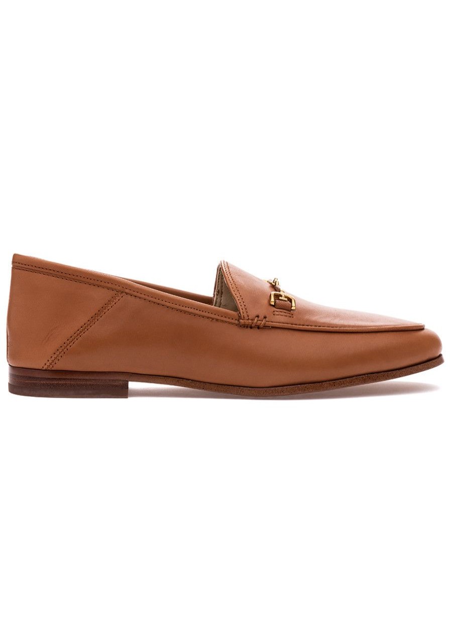 Women Sam Edelman Flats | Loraine Loafer Saddle Leather