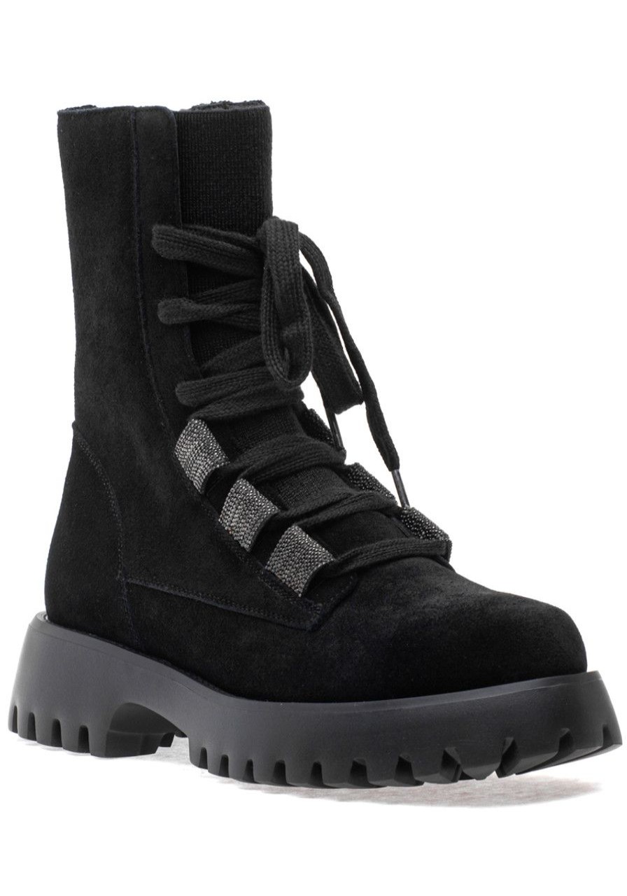 Women Jildor Boots | Zabou Boot Black Waterproof Suede