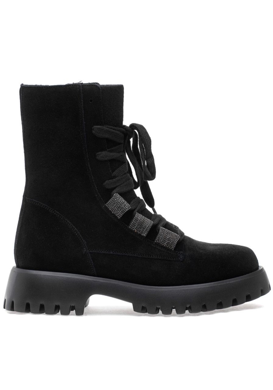 Women Jildor Boots | Zabou Boot Black Waterproof Suede