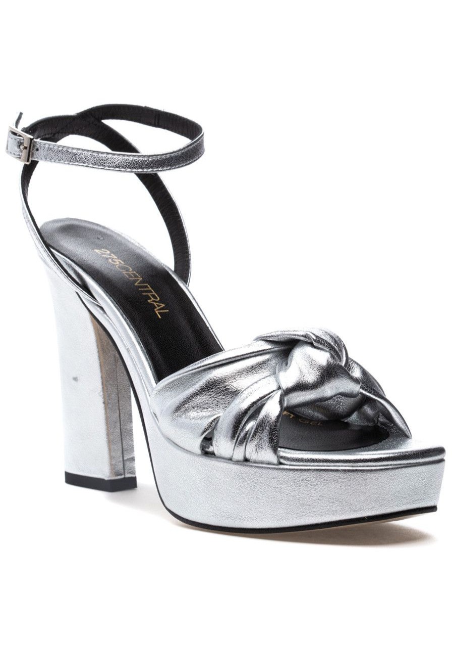 Women 275 Central Sandals | Miles Sandal Silver Metallic Leather