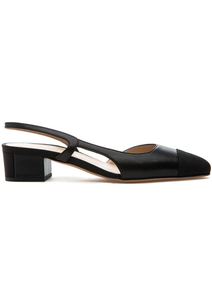 Women 275 Central Pumps | Fletcher Pump Black Leather