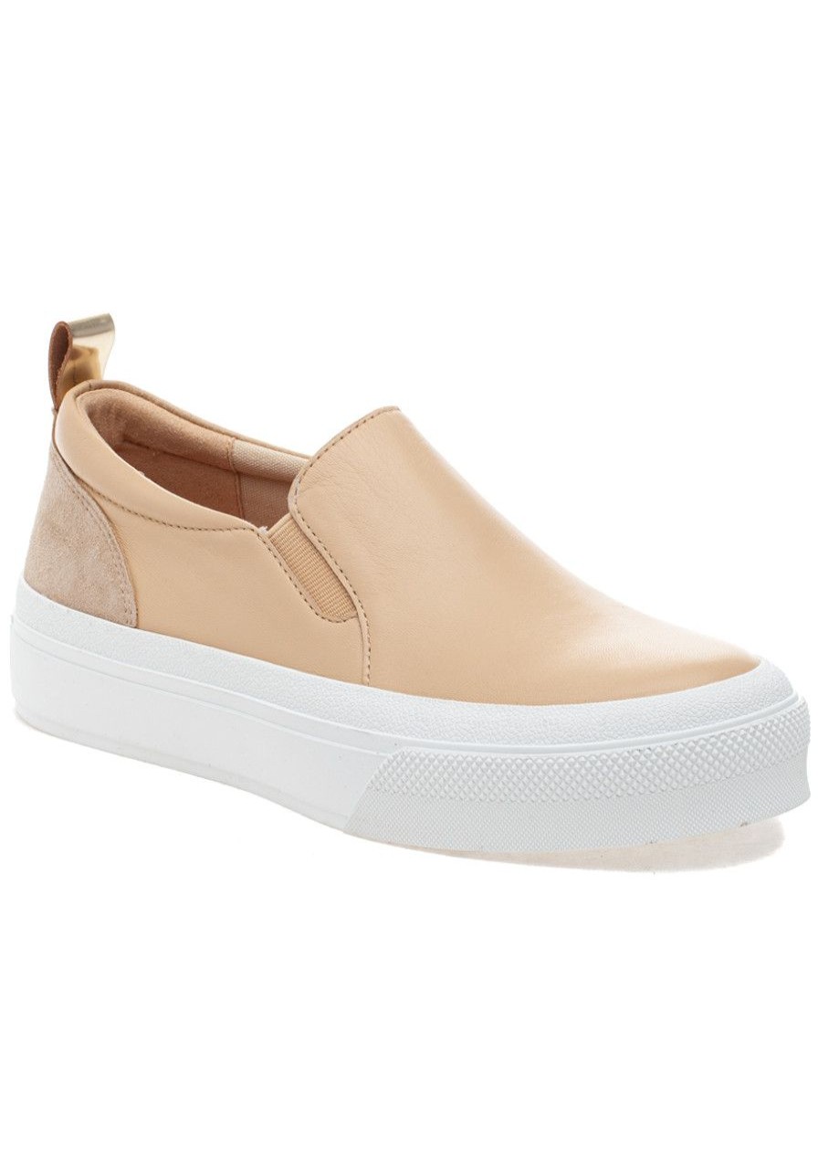 Women J/Slides Sneakers | Gia Sneaker Sand Leather