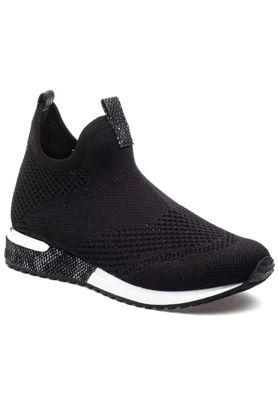 Women Urban Sport Sneakers | Orion Sneaker Black Knit