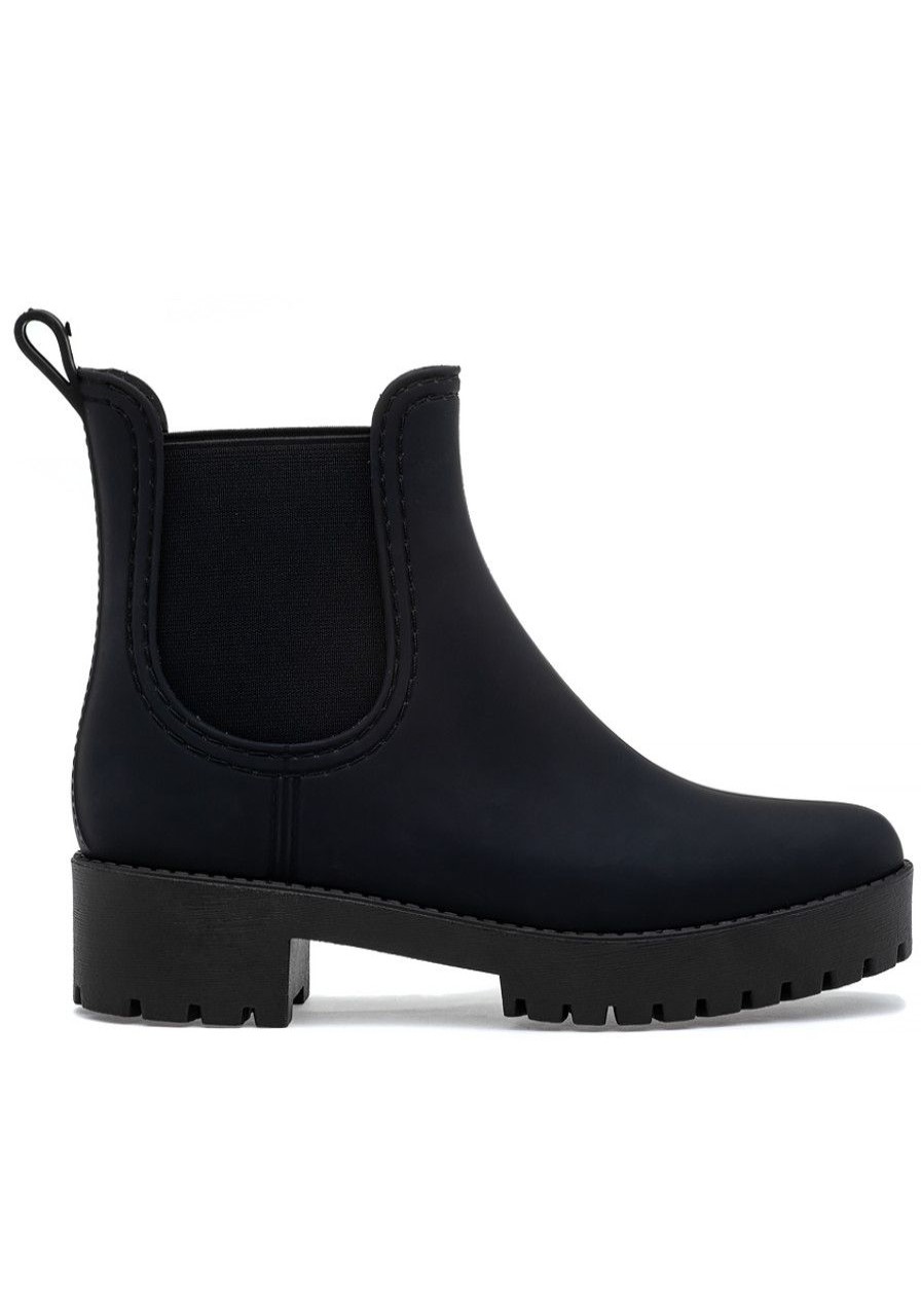 Women Jeffrey Campbell Boots | Cloudy Rain Boot Black Matte