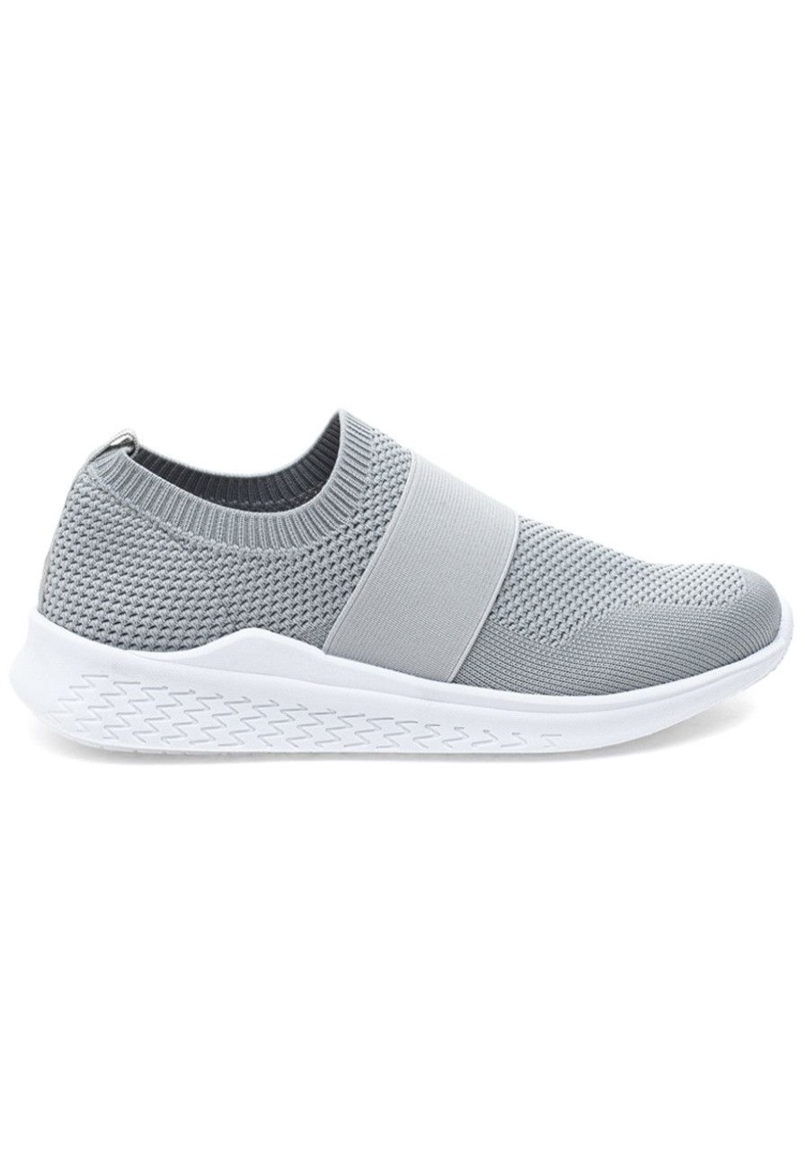Women Urban Sport Sneakers | Delta Sneaker Light Grey Knit