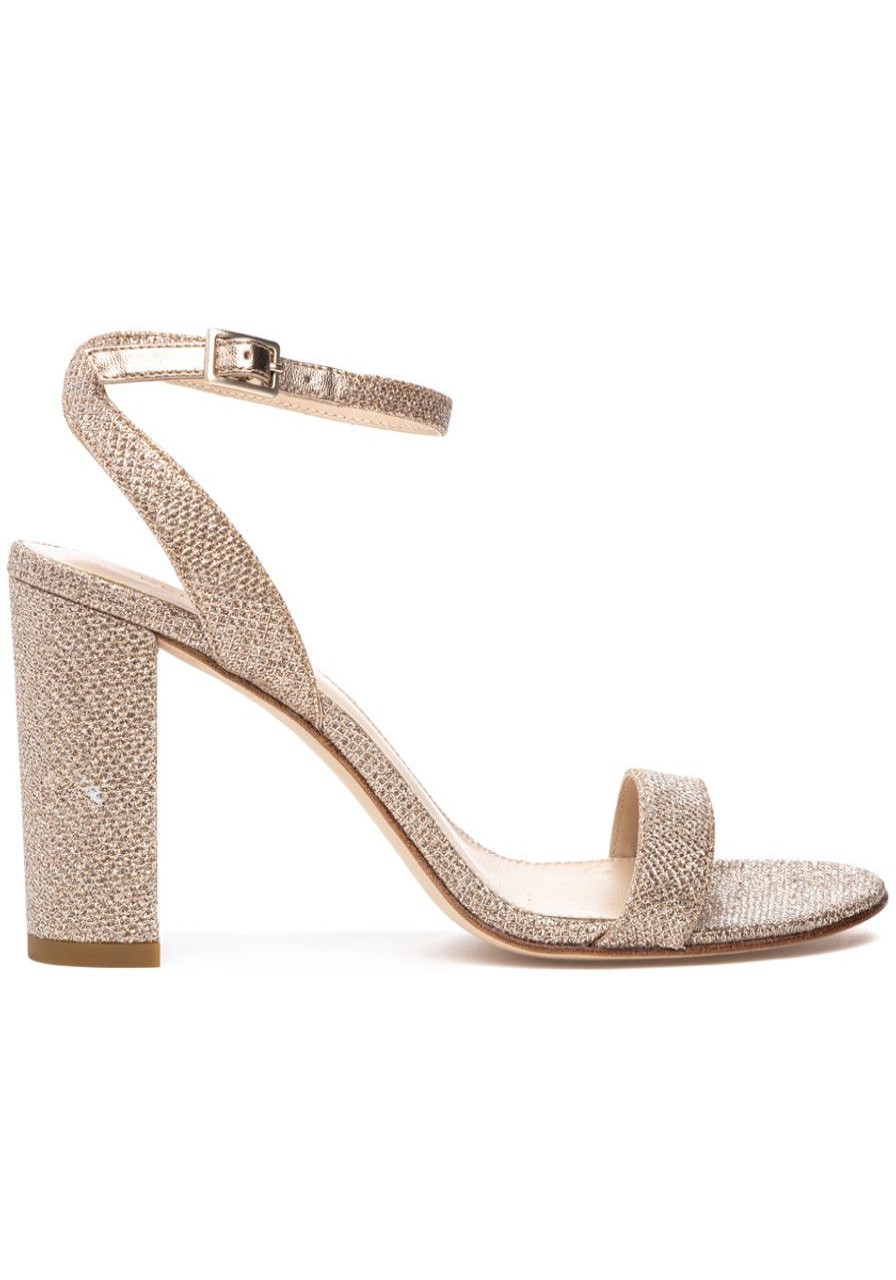 Women Pelle Moda Pumps | Brynn Sandal Platinum Gold