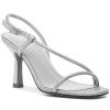 Women Pelle Moda Sandals | Osment 2 Sandal Silver Satin/Suede