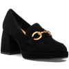 Women 275 Central Loafers & Oxfords | Cal Loafer Pump Black Suede