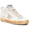 Women Golden Goose Sneakers | Mid Star Sneaker Cream/Ice White/Platinum/Beige Brown